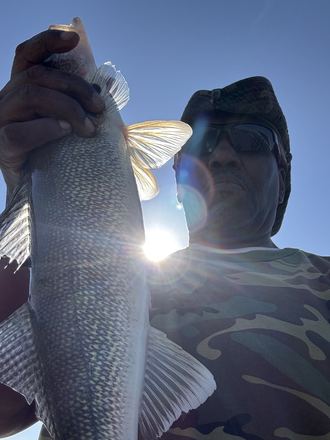 Customer catch photo