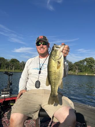 Customer catch photo