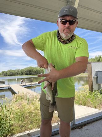 Customer catch photo