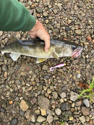 Customer catch photo