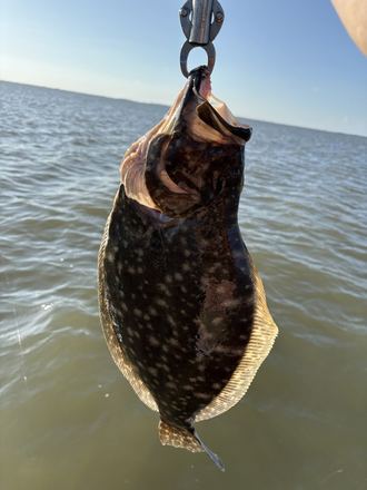 Customer catch photo