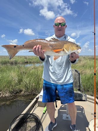 Customer catch photo