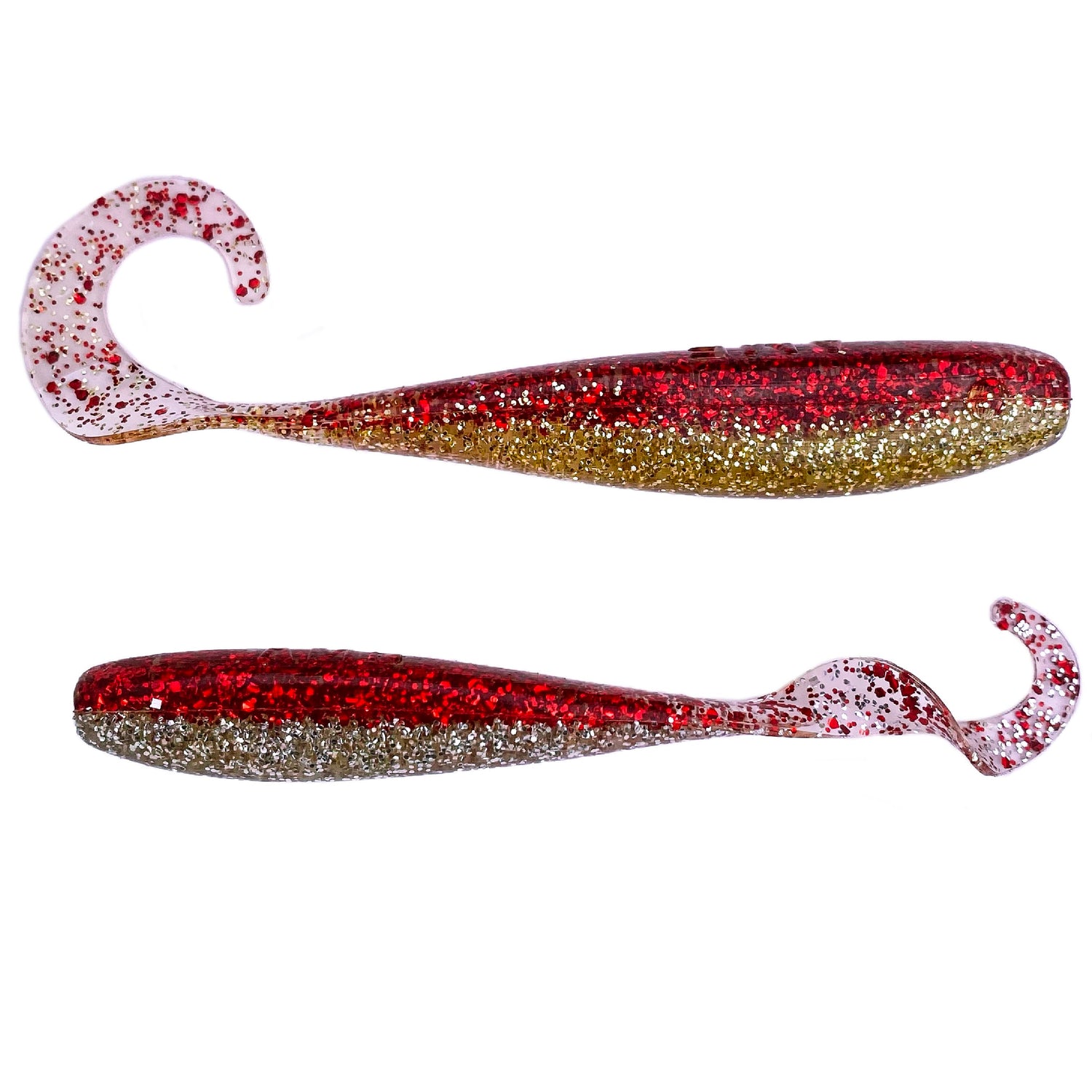 3" Curly Tail Jerkshads - 12 Per Pack