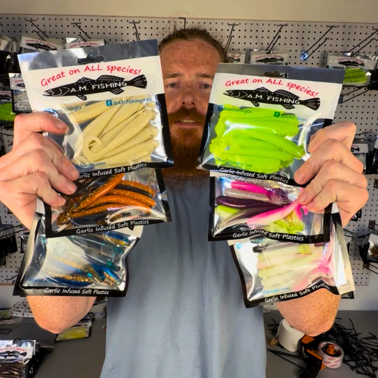 6 Full Packs Of 4" Lures For Just 20 Bucks!