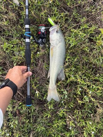 Customer catch photo