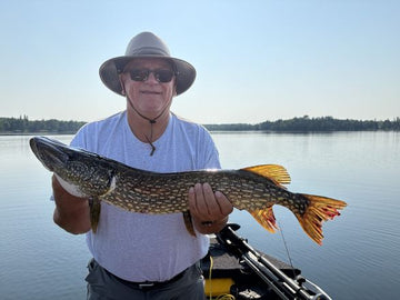 Customer catch photo