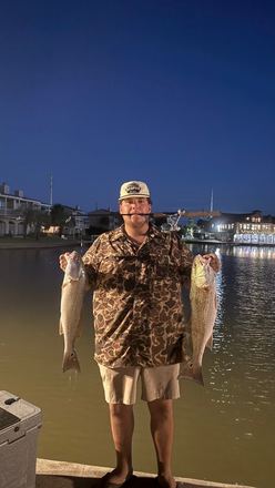Customer catch photo