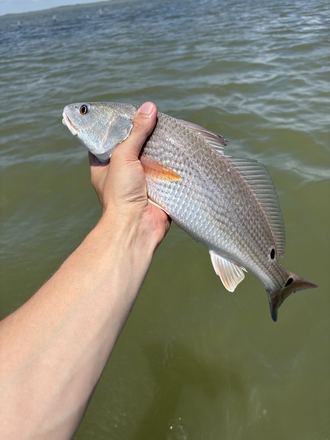 Customer catch photo